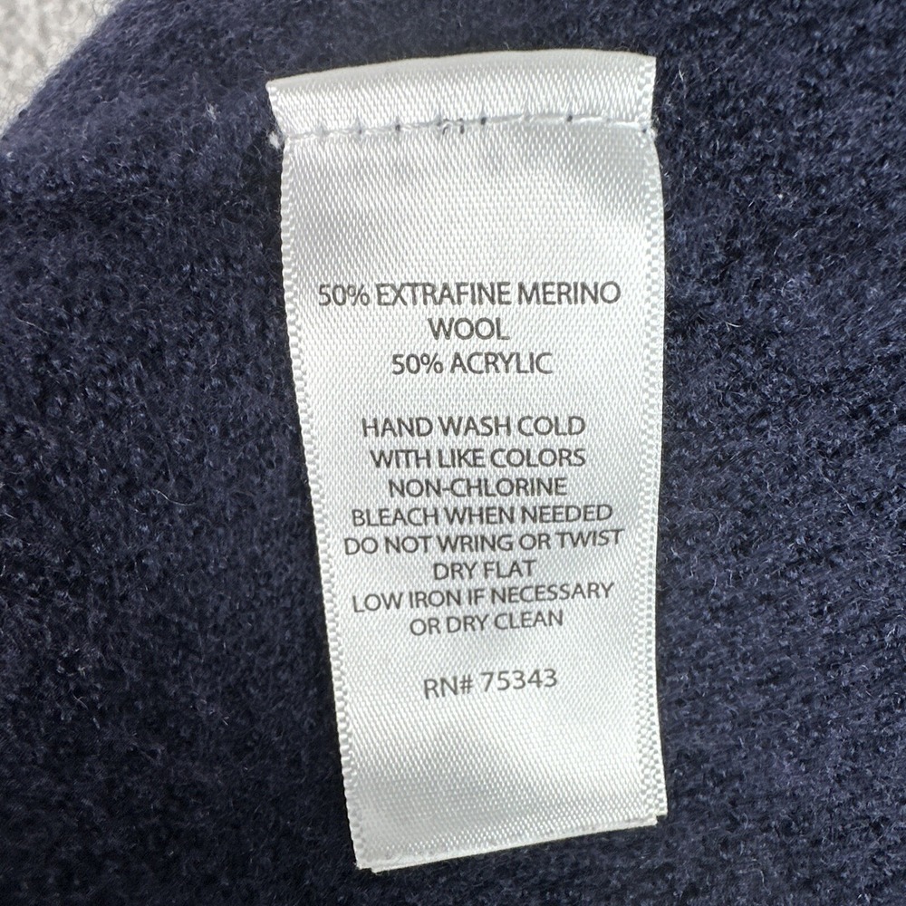 Tahari Women S Merino Wool Blend Wrap Jacket Navy Asymmetrical Toggle Coat - Picture 9 of 10